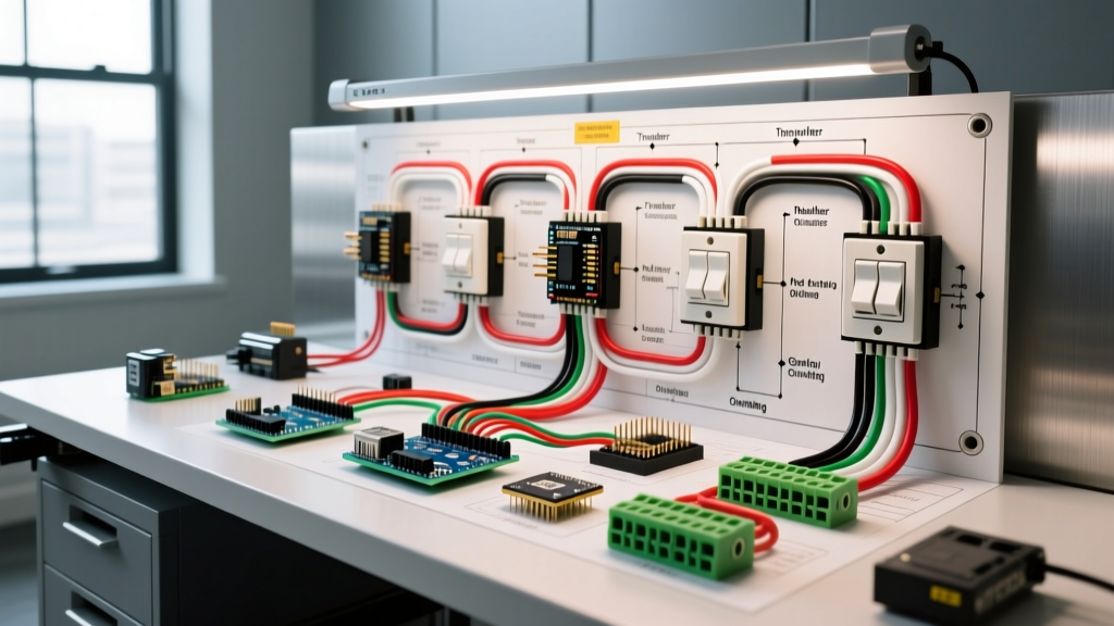 NEC-Compliant Wiring Diagram for 3 Way Switches Multiple Lights