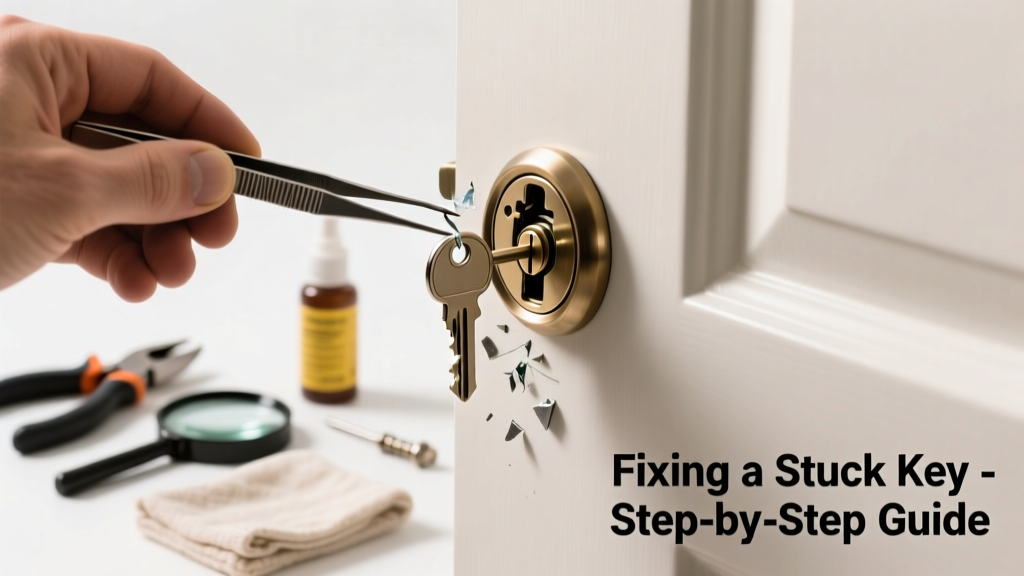 Fix a Broken Key Stuck in Bathroom Door Lock