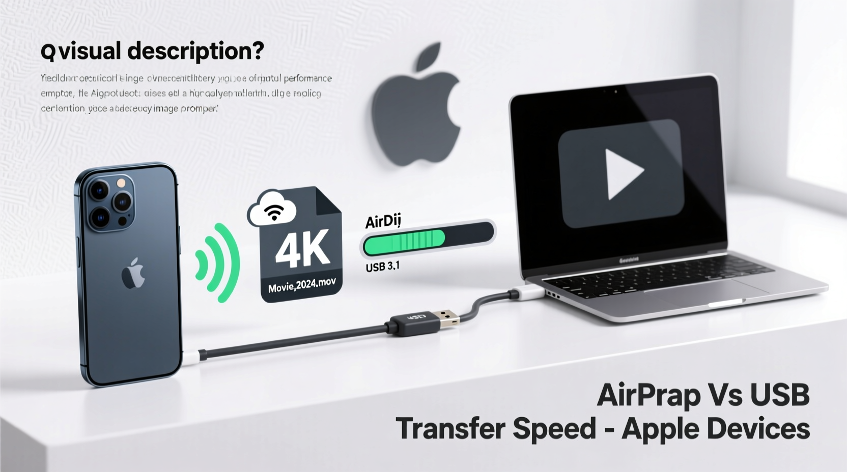 is airdrop slower than usb transfer for large video files between apple devices