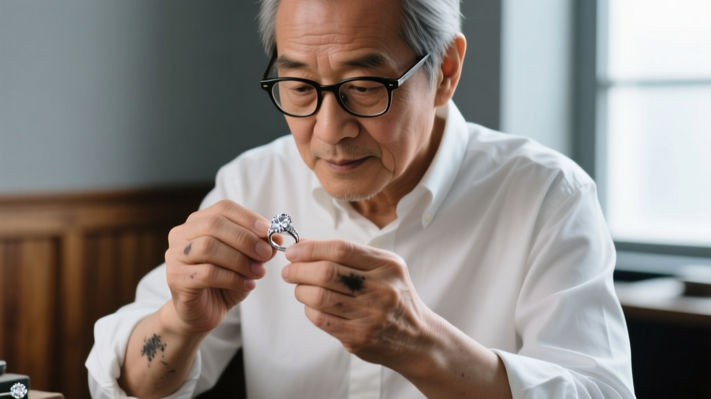 Close-up of a jeweler