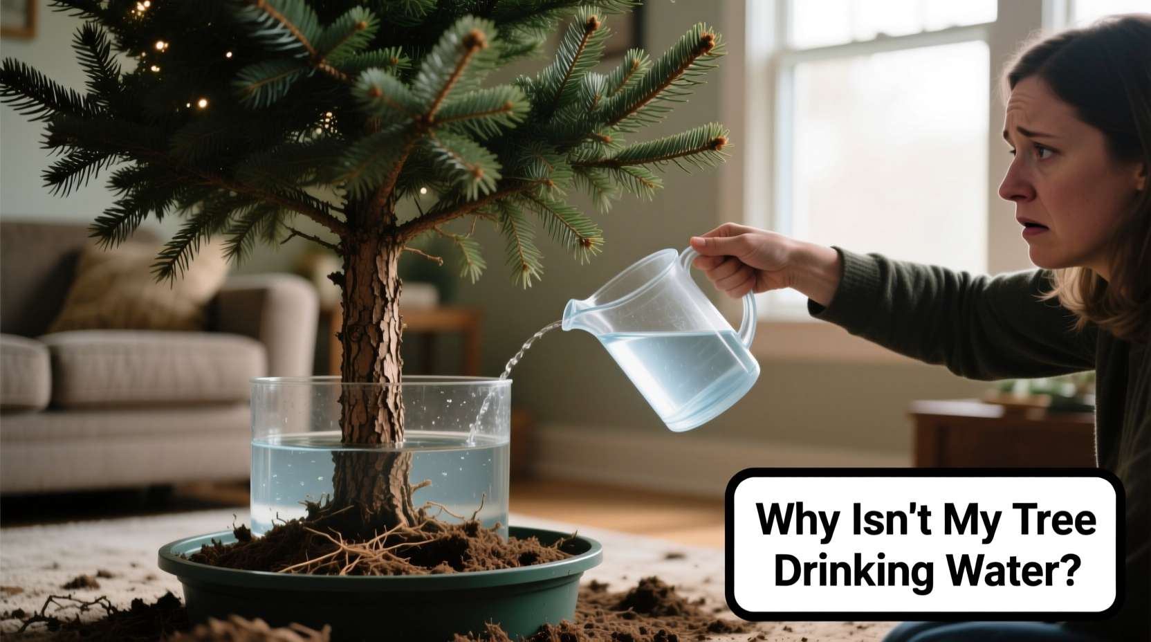 why is my christmas tree not drinking water and what to do about it