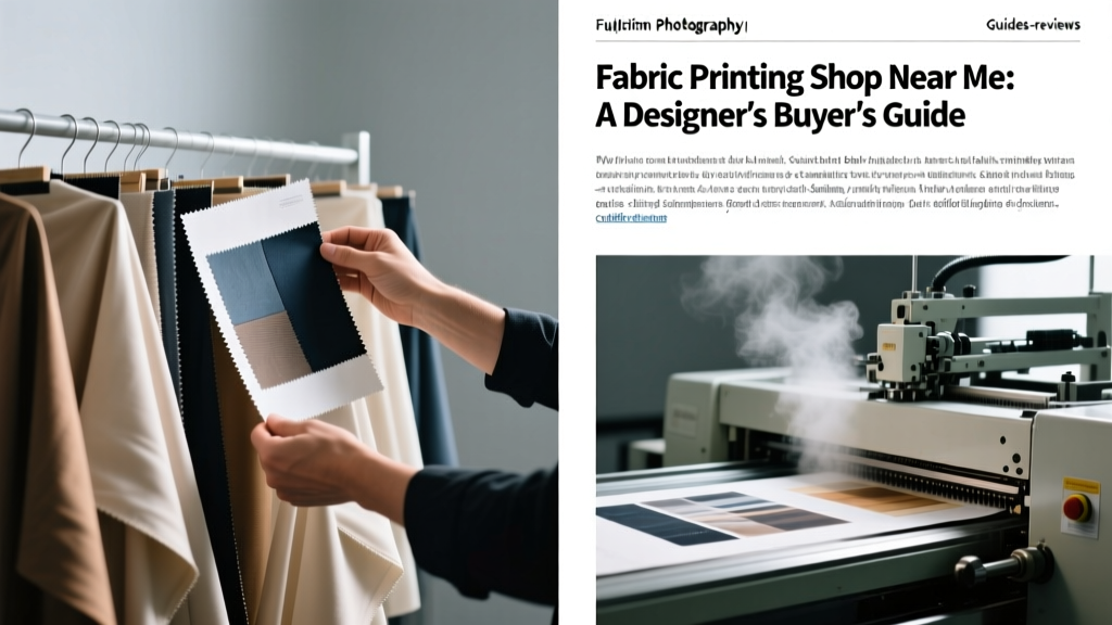 Fabric Printing Shop Near Me: A Designer’s Buyer’s Guide