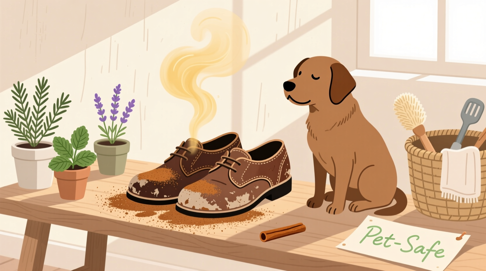 eco friendly cleaning tips cinnamon dog safe shoe deodorizing