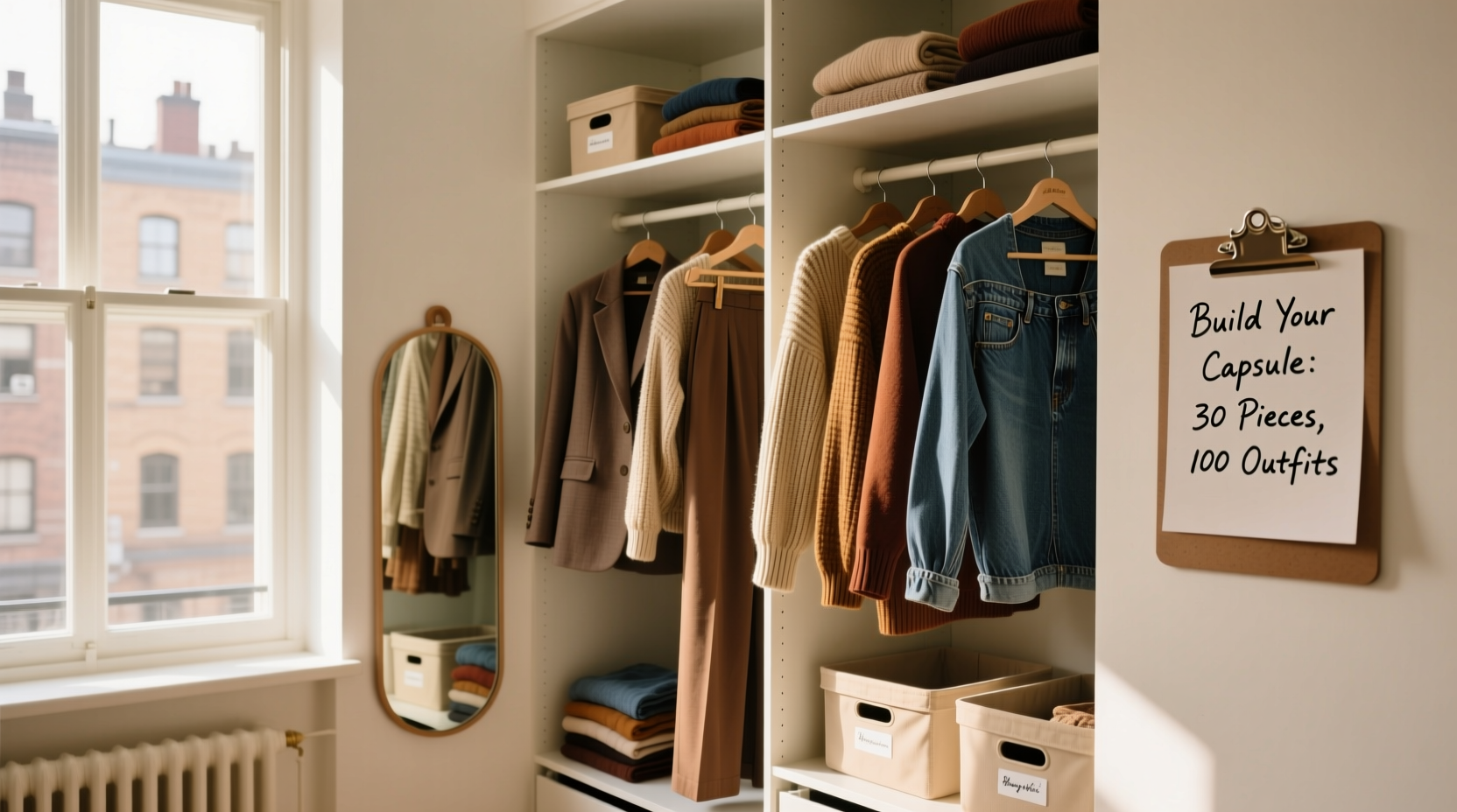 how to build a capsule wardrobe with only thrift store finds