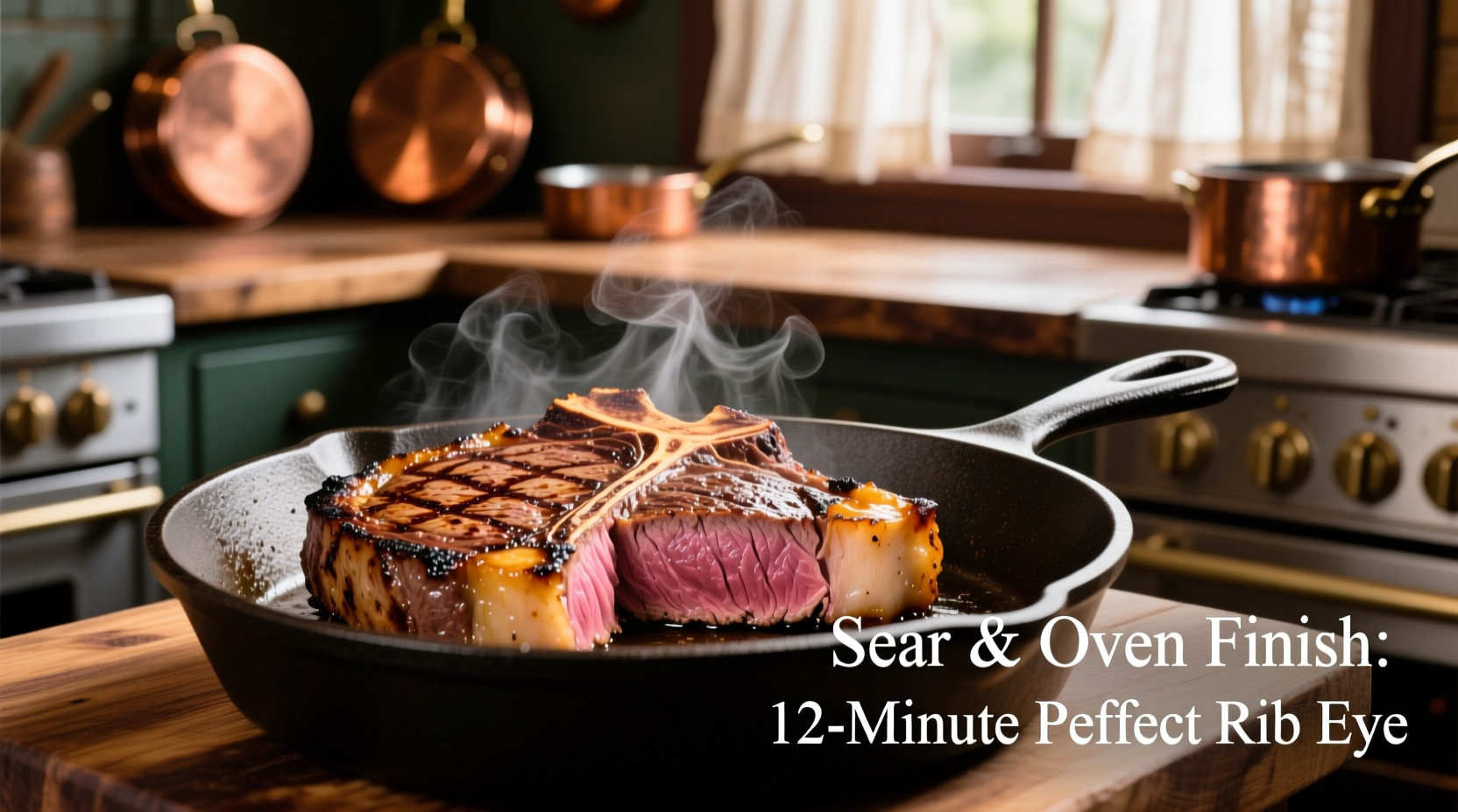 how to cook rib eye steak oven