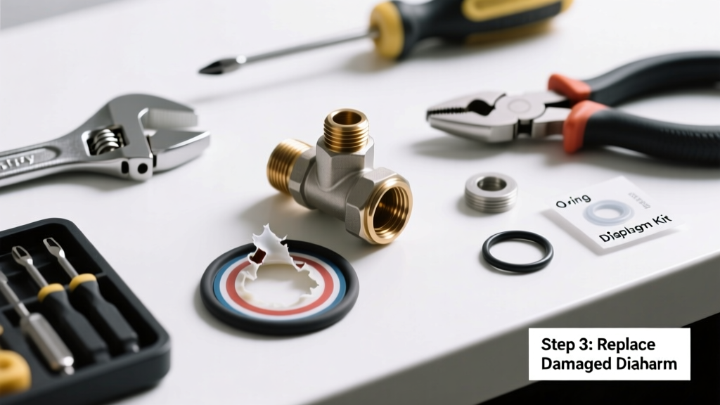 How to Fix a Torn Diaphragm in a Faucet or Valve