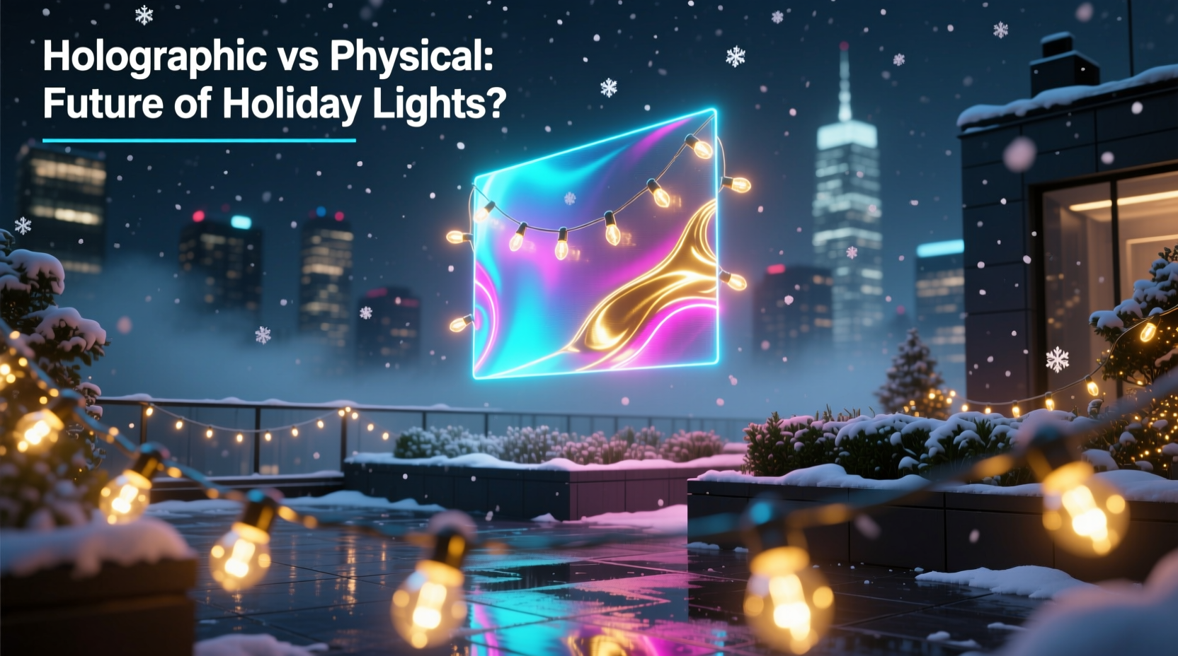holographic projection xmas lights vs physical strings are they the future