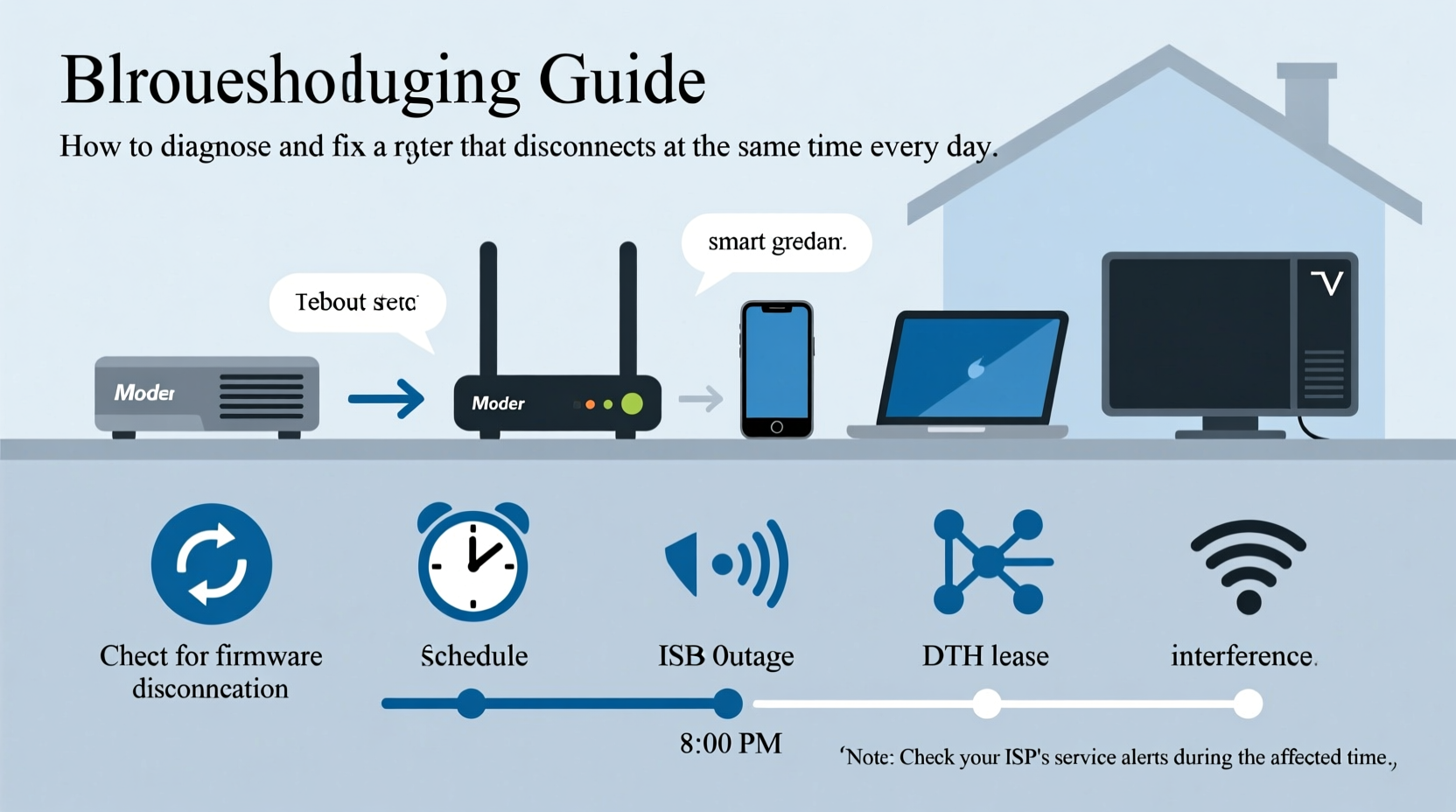 how to troubleshoot a router that keeps disconnecting at the same time daily
