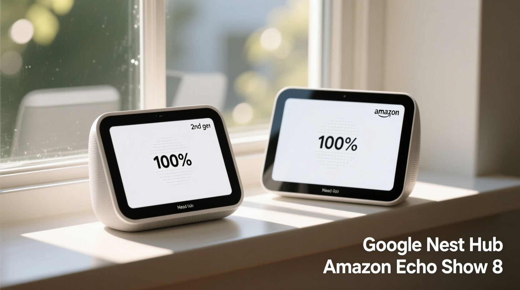 google nest hub vs echo show 8 which display is brighter in daylight