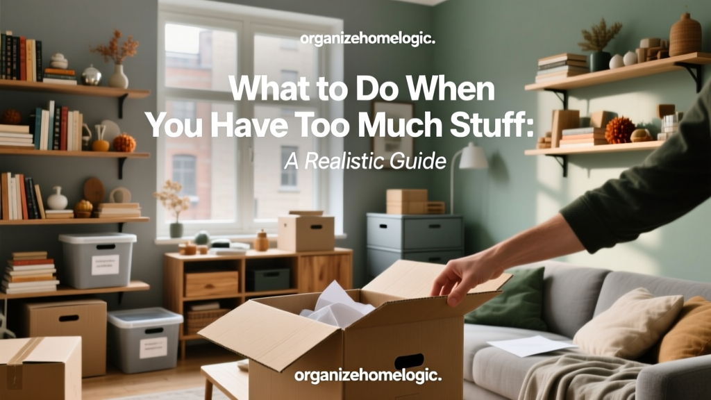 What to Do When You Have Too Much Stuff: A Realistic Guide