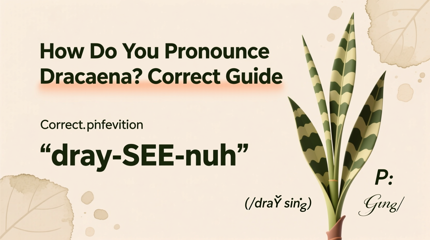 Dracaena Pronunciation Guide | TheHomeSprouts