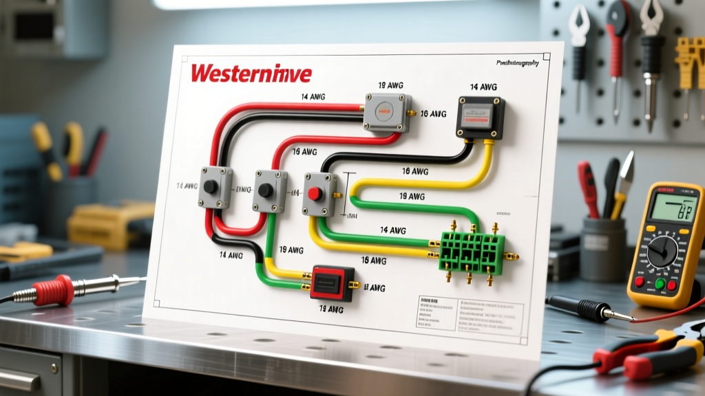 Wiring Diagram for Western Plow: Wire Gauge & Color Code Reference