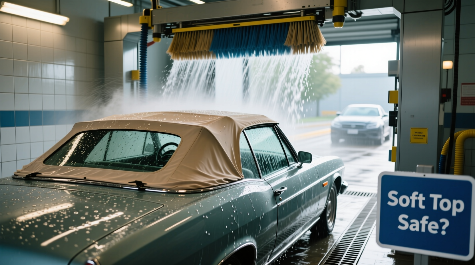 can you take a soft top through a car wash