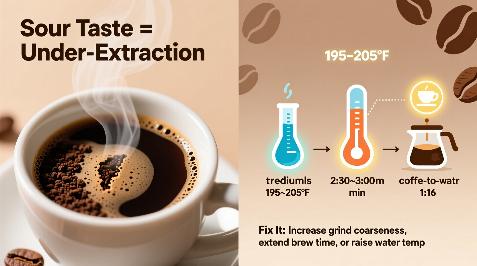 why does coffee taste sour sometimes fixing brew variables