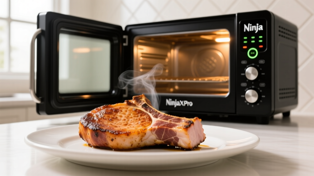 Perfect Pork Chops in Ninja XL Pro Oven (Crispy & Juicy!)