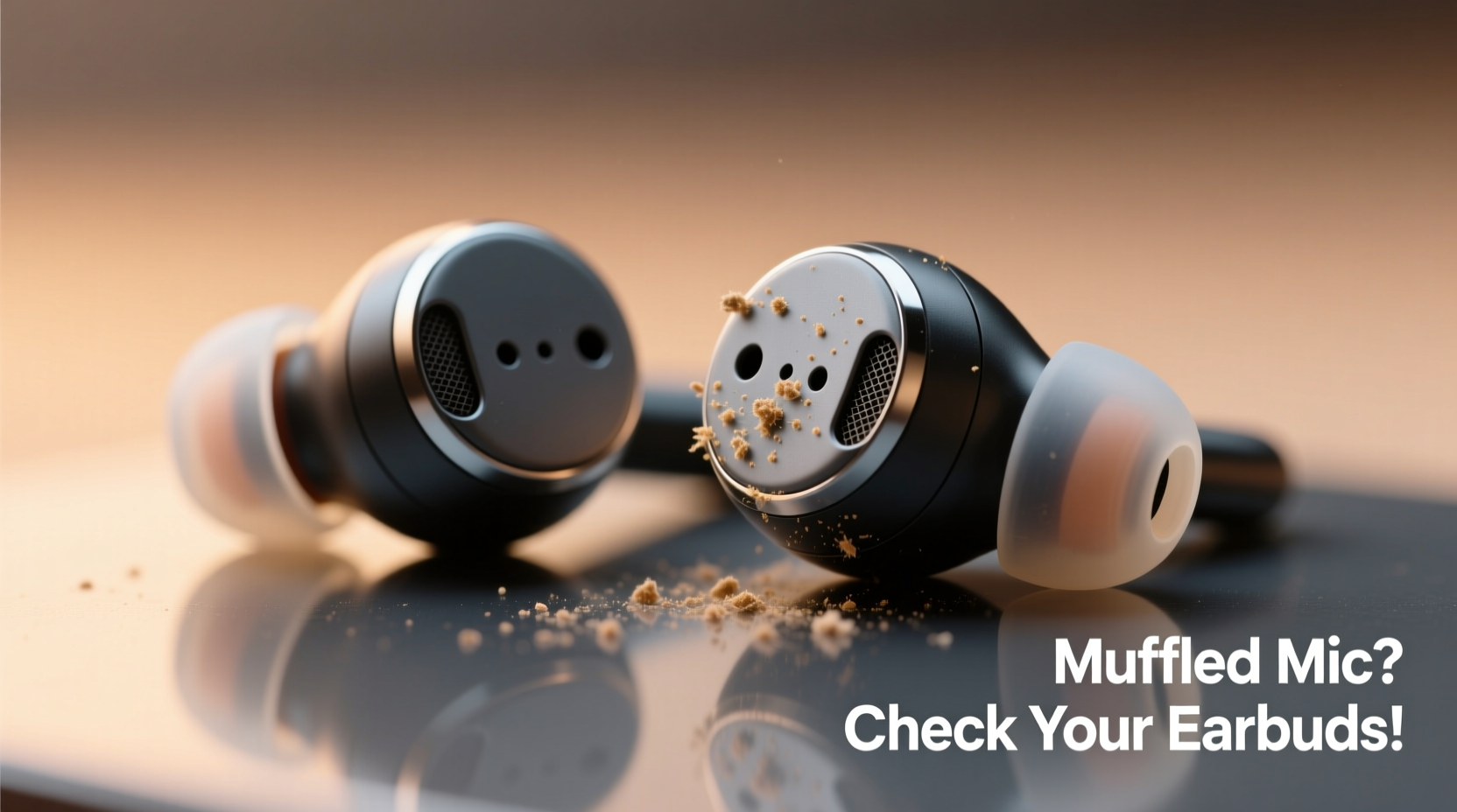 why does my earbuds microphone sound muffled during calls