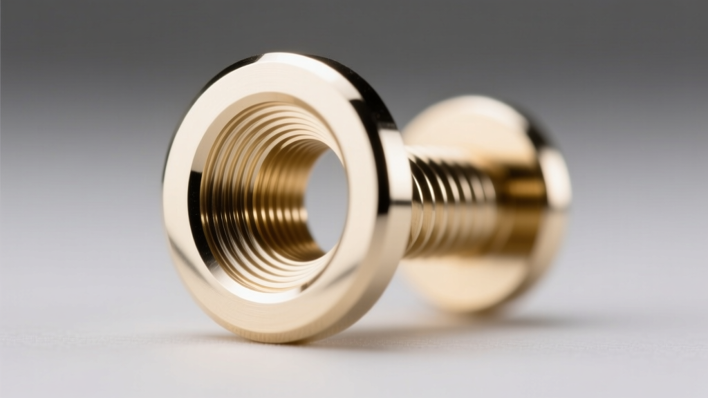 Macro view of internal threading on a 14k white gold flatback post, showing precise M1.2 machined threads and a mirror-polished, burr-free finish.