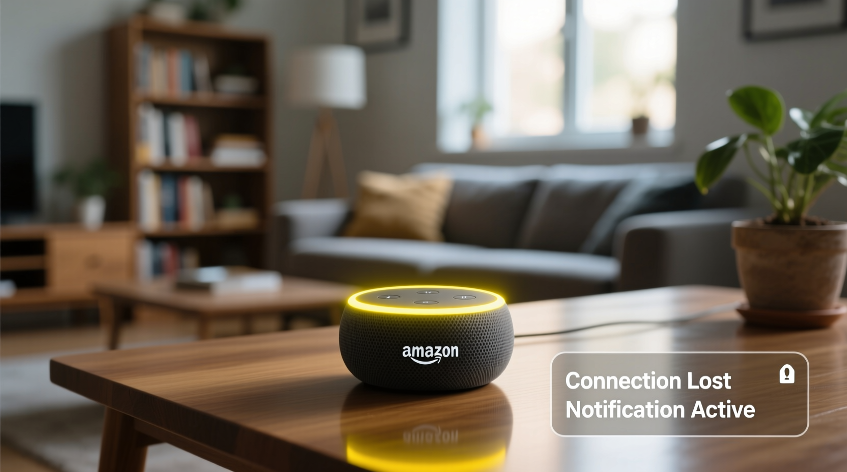 why is my alexa lighting up yellow constant notifications or connectivity issue