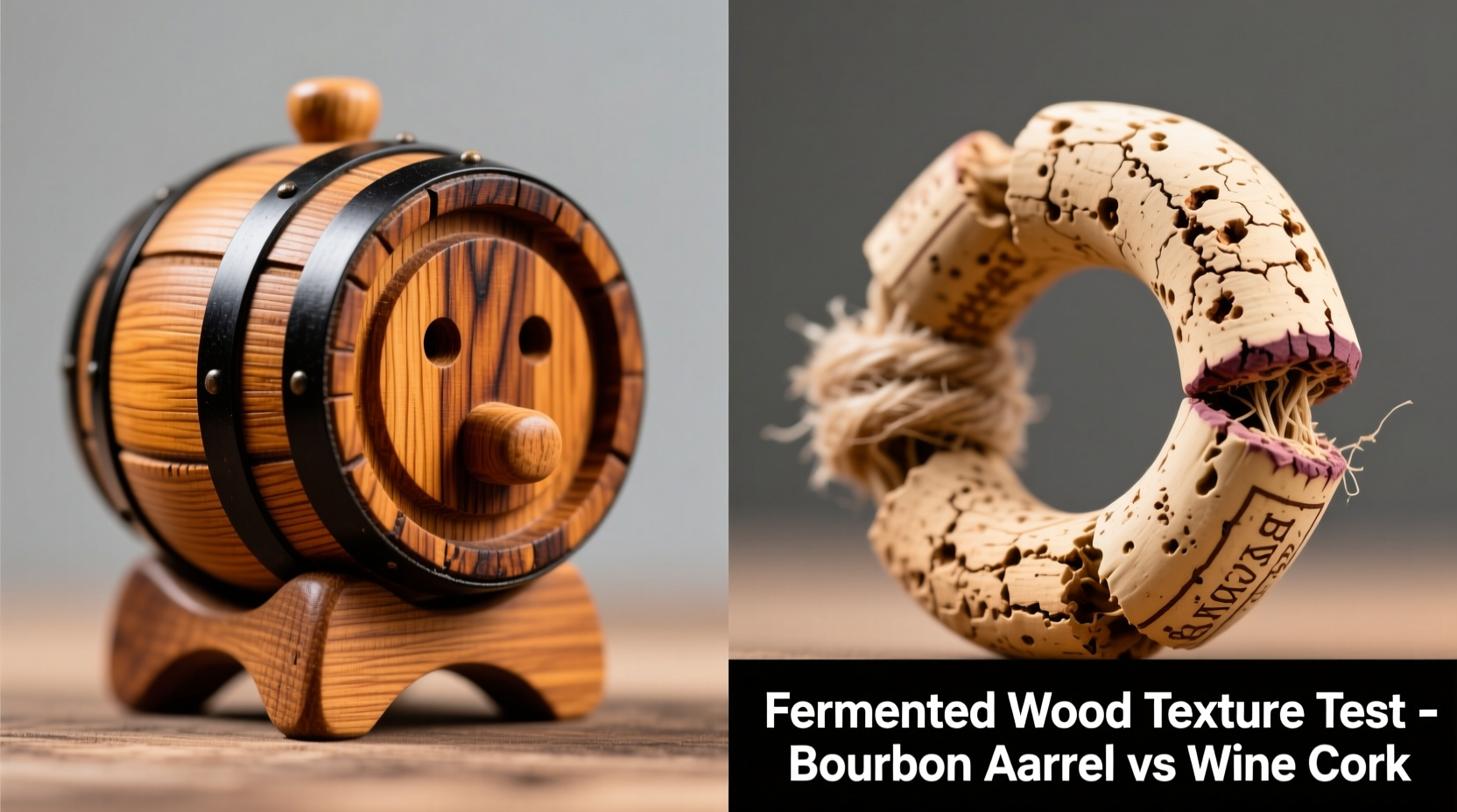 bourbon barrel dog toys vs wine cork chew rings—do fermented wood textures satisfy teething or splinter easily