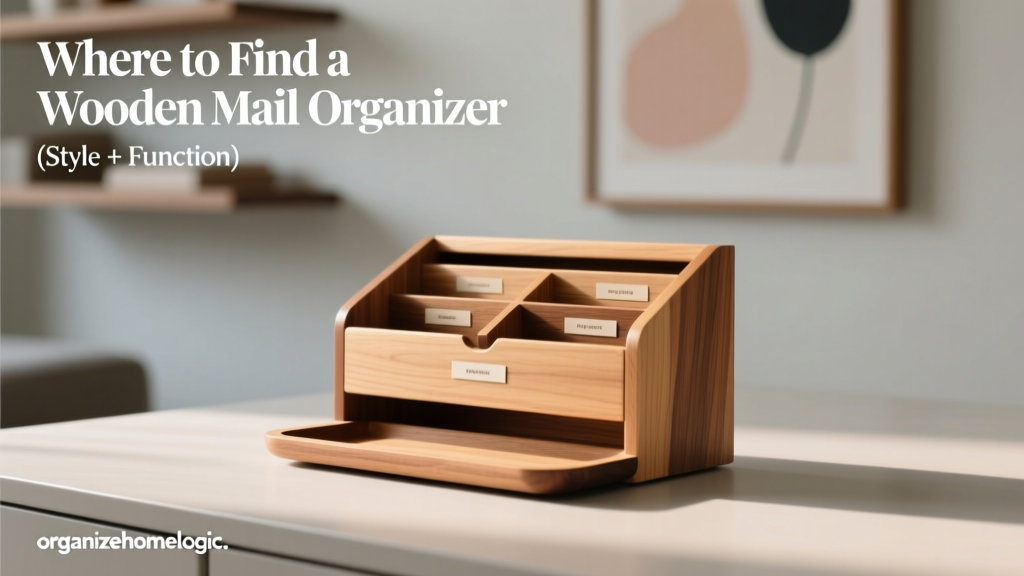 Where to Find a Wooden Mail Organizer (Style + Function)