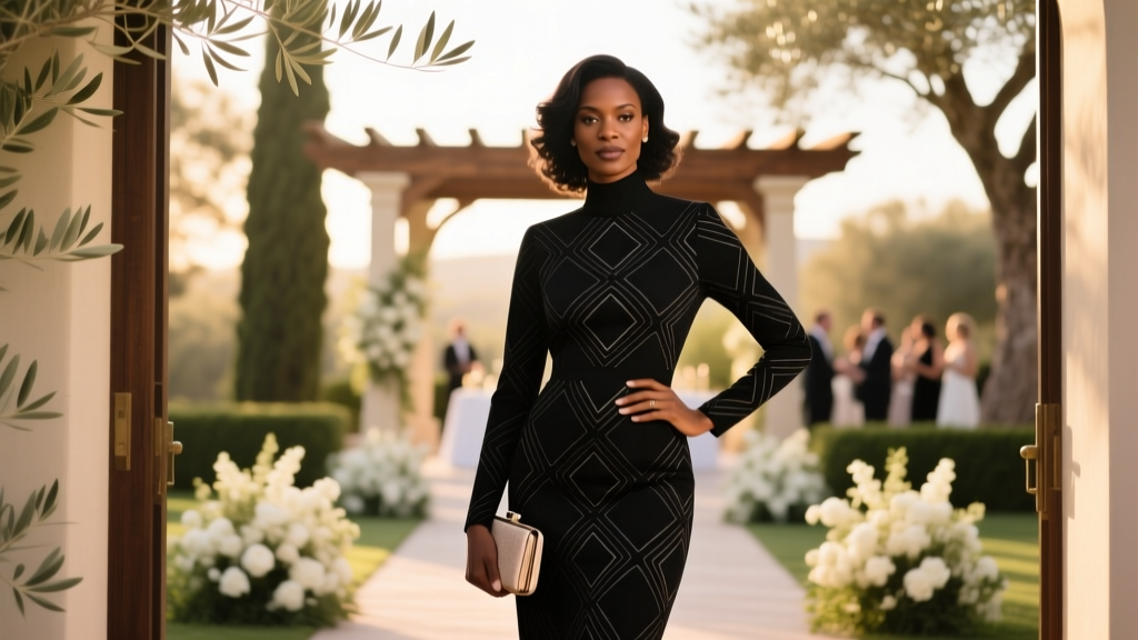 Black Patterned Dress for Weddings: Etiquette Rules (2026)