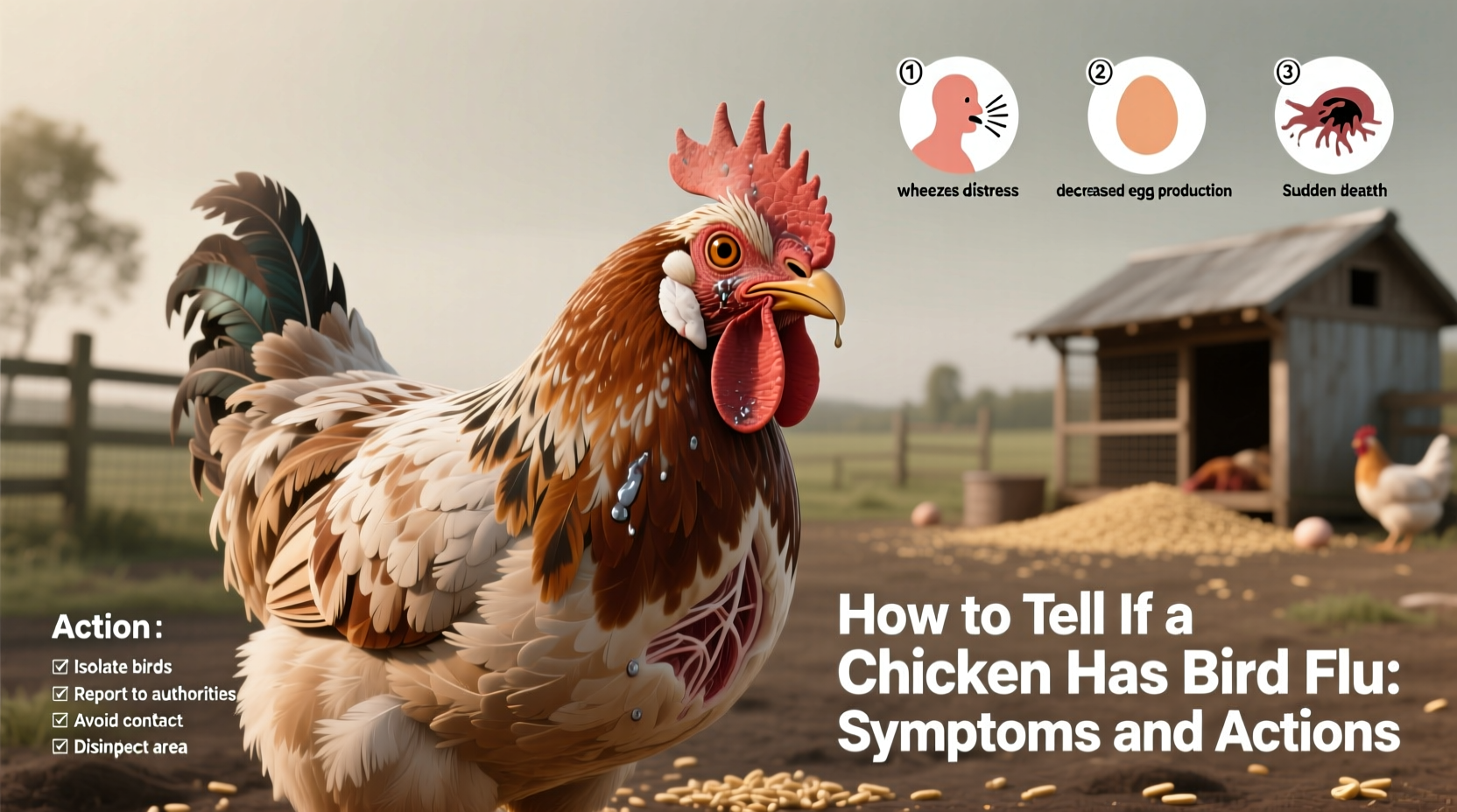 how do you know if a chicken has bird flu