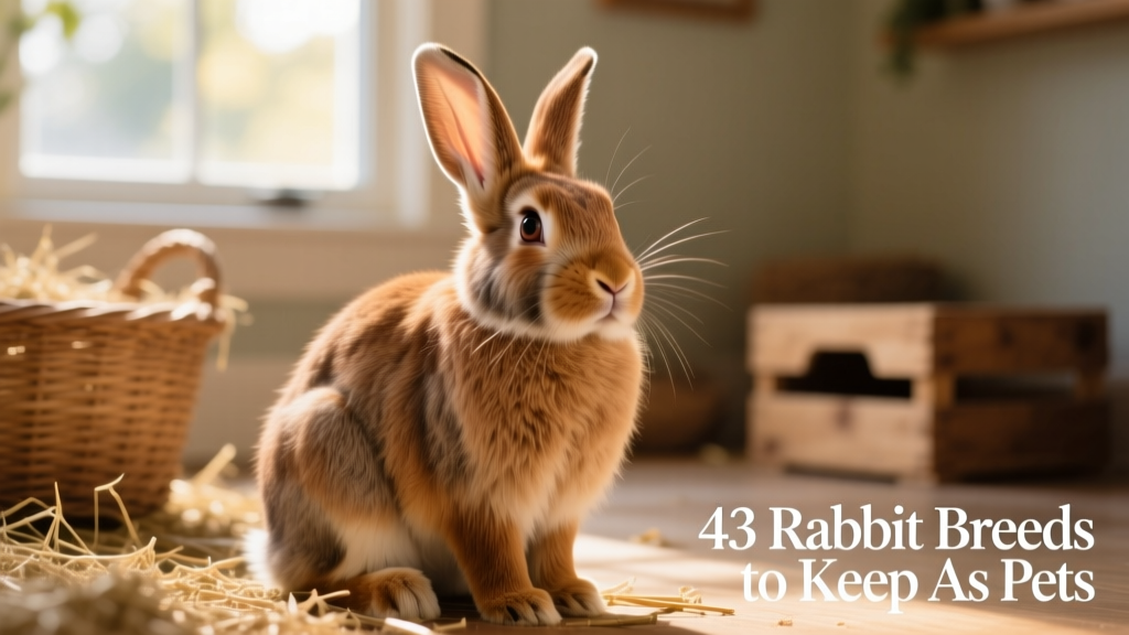 Medium-sized American Sable rabbit with rich sepia-brown fur