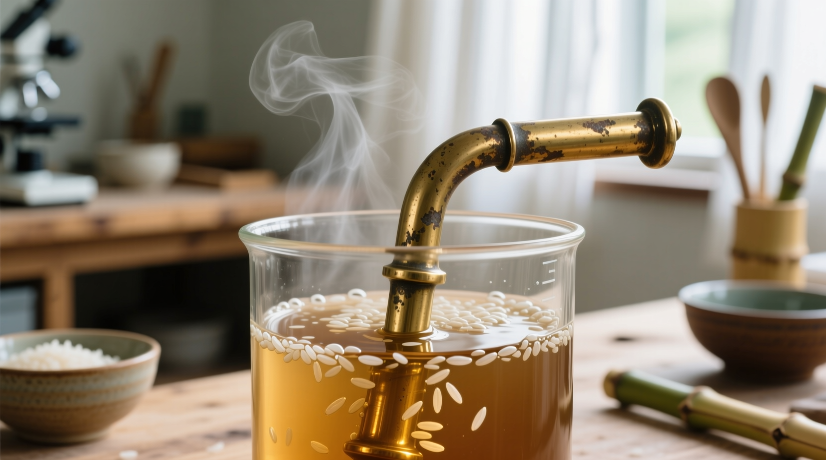 fermented rice water for brass cleaning