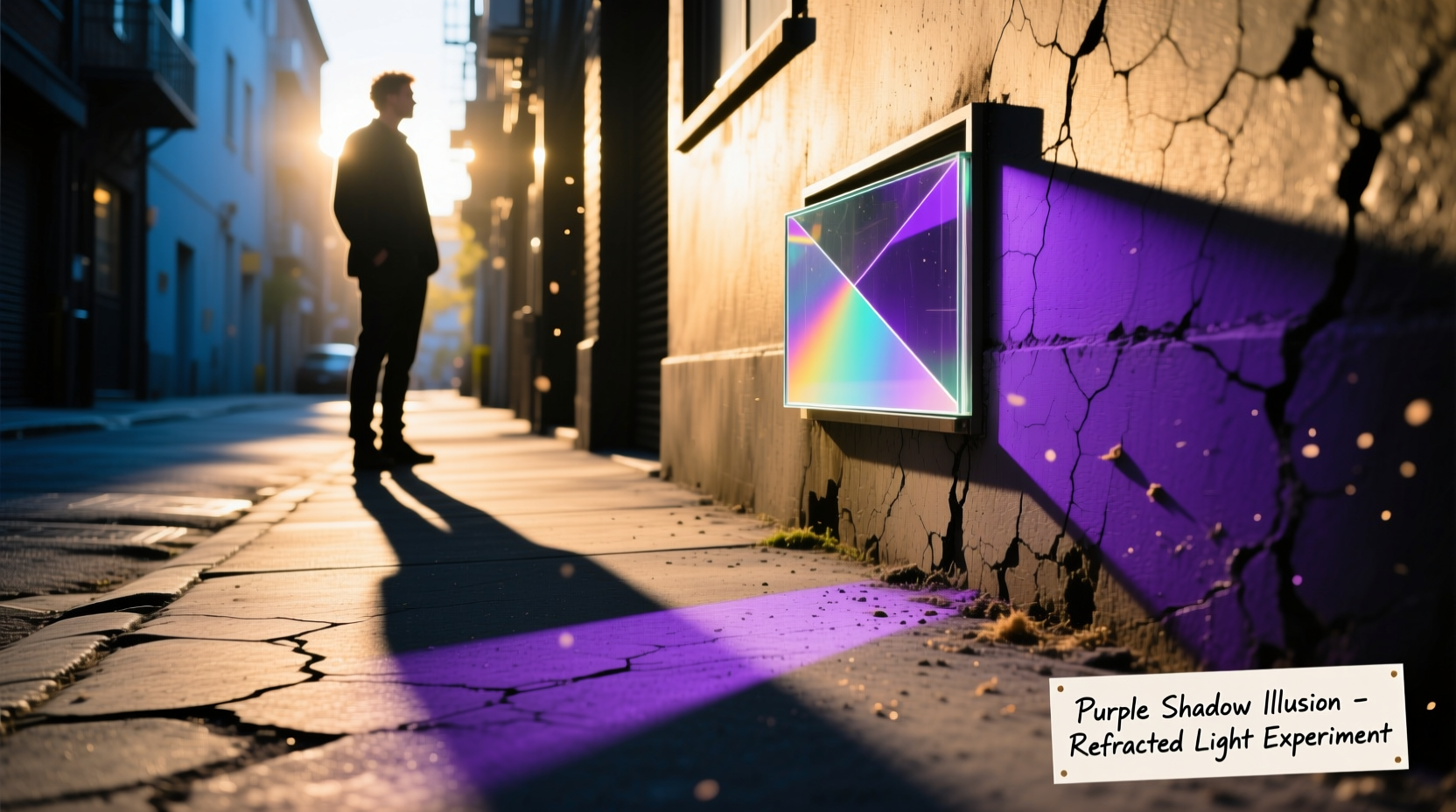 why is my shadow appearing purple light tricks and explanations