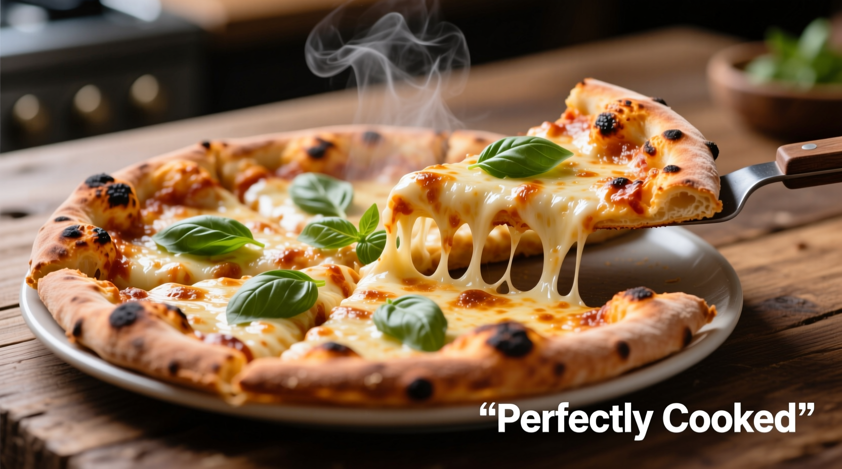 Perfectly cooked frozen pizza with golden crust and melted cheese