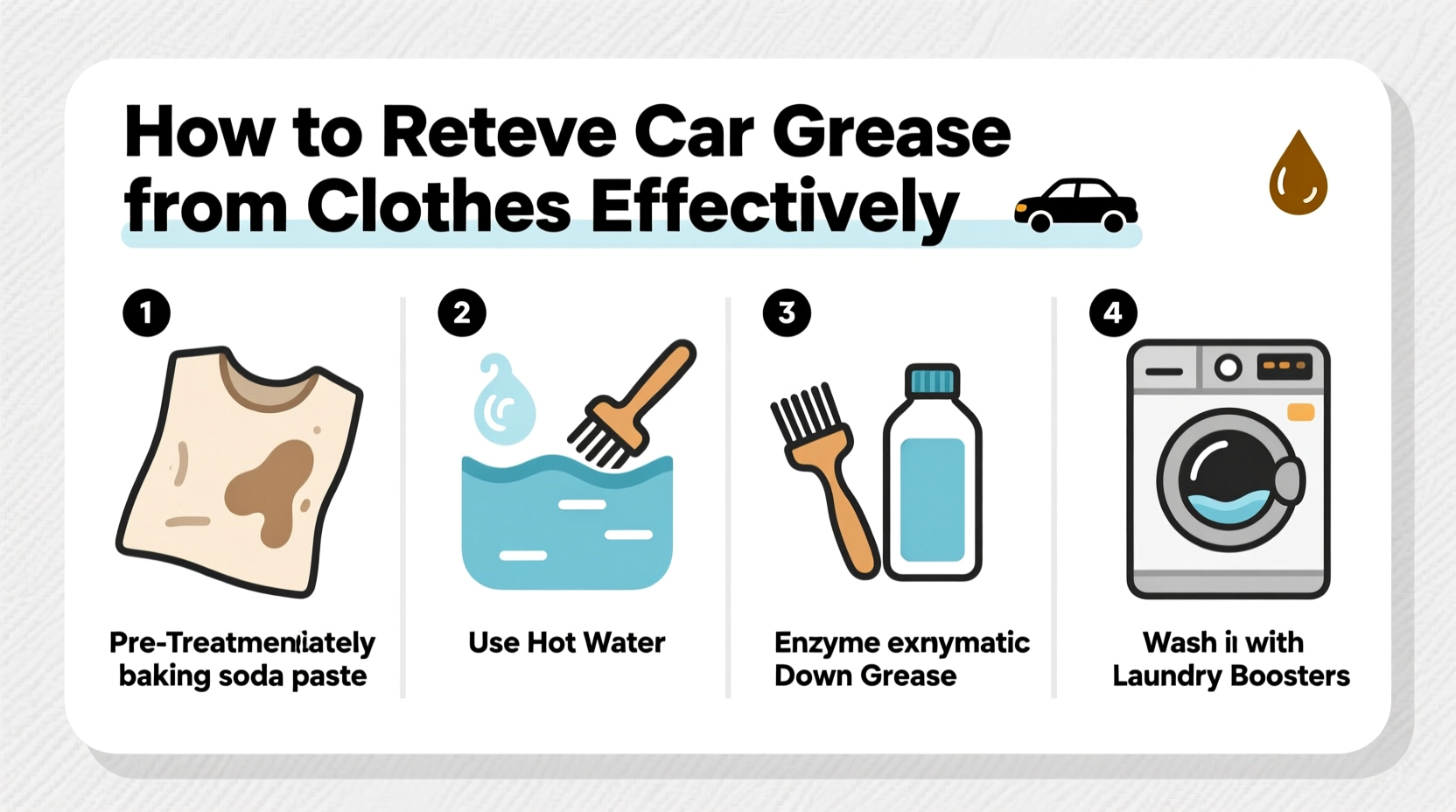 how to get car grease out of clothes