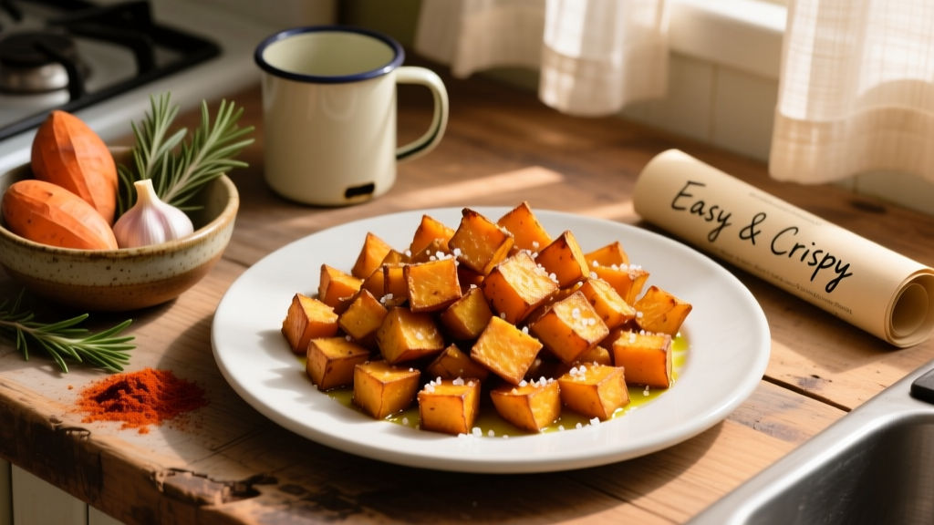 Crispy Air Fryer Sweet Potato Home Fries (Easy!)