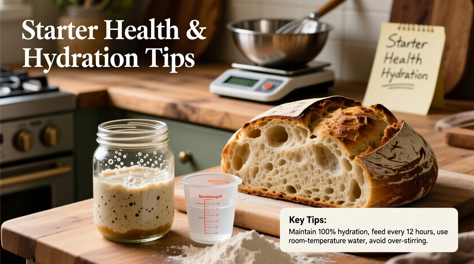 why is my sourdough bread dense starter health and hydration tips