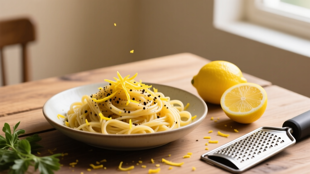 Lemon Pepper Pasta: Why Fresh Zest Beats Juice Every Time