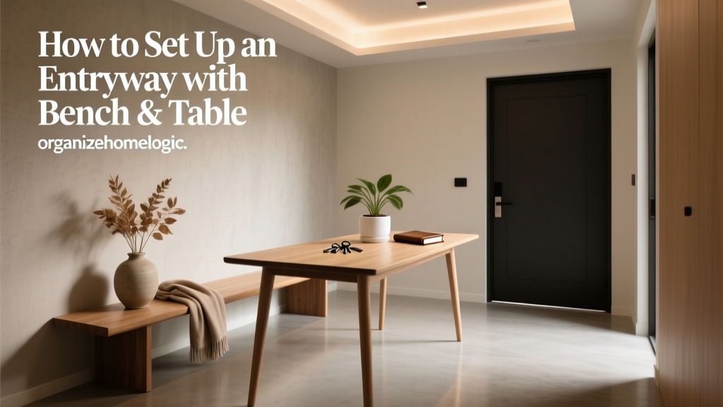 How to Set Up an Entryway with Bench & Table