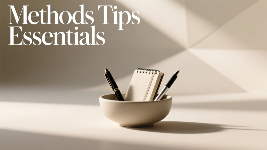 Methods, Tips, and Essentials: Practical, Field-Tested Strategies for Real-World Execution