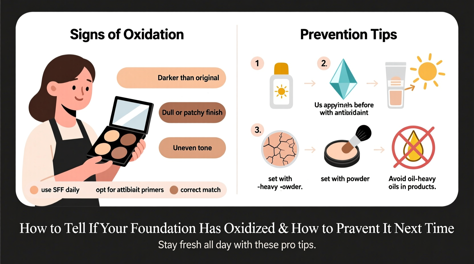 how to tell if your foundation has oxidized and how to prevent it next time