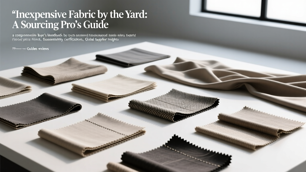 Inexpensive Fabric by the Yard: A Sourcing Pro’s Guide