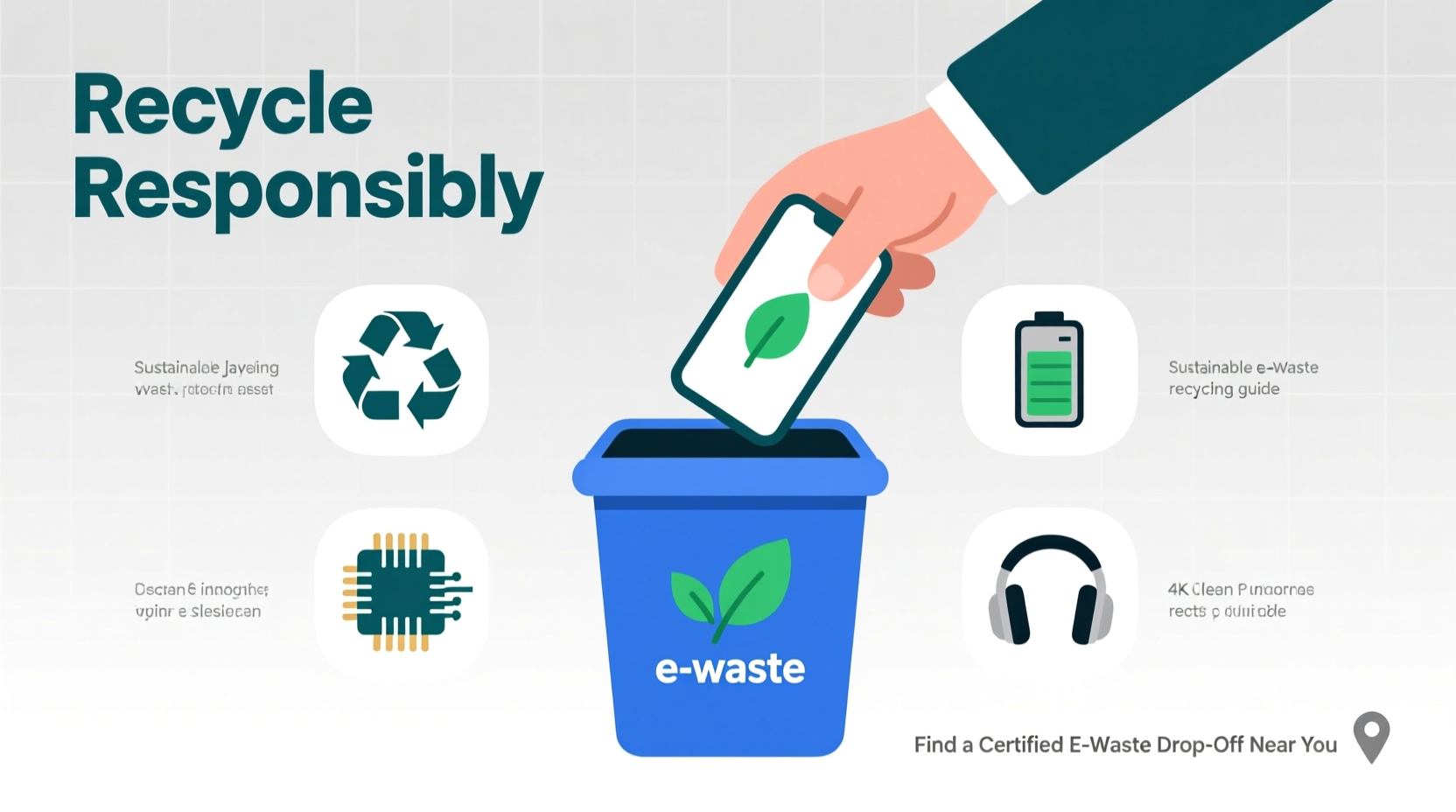 how to recycle old electronics safely and responsibly near you