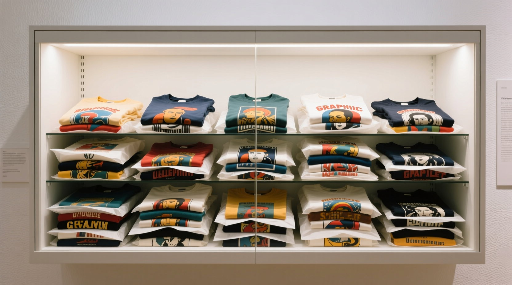 graphic tee storage flat stack archival tissue