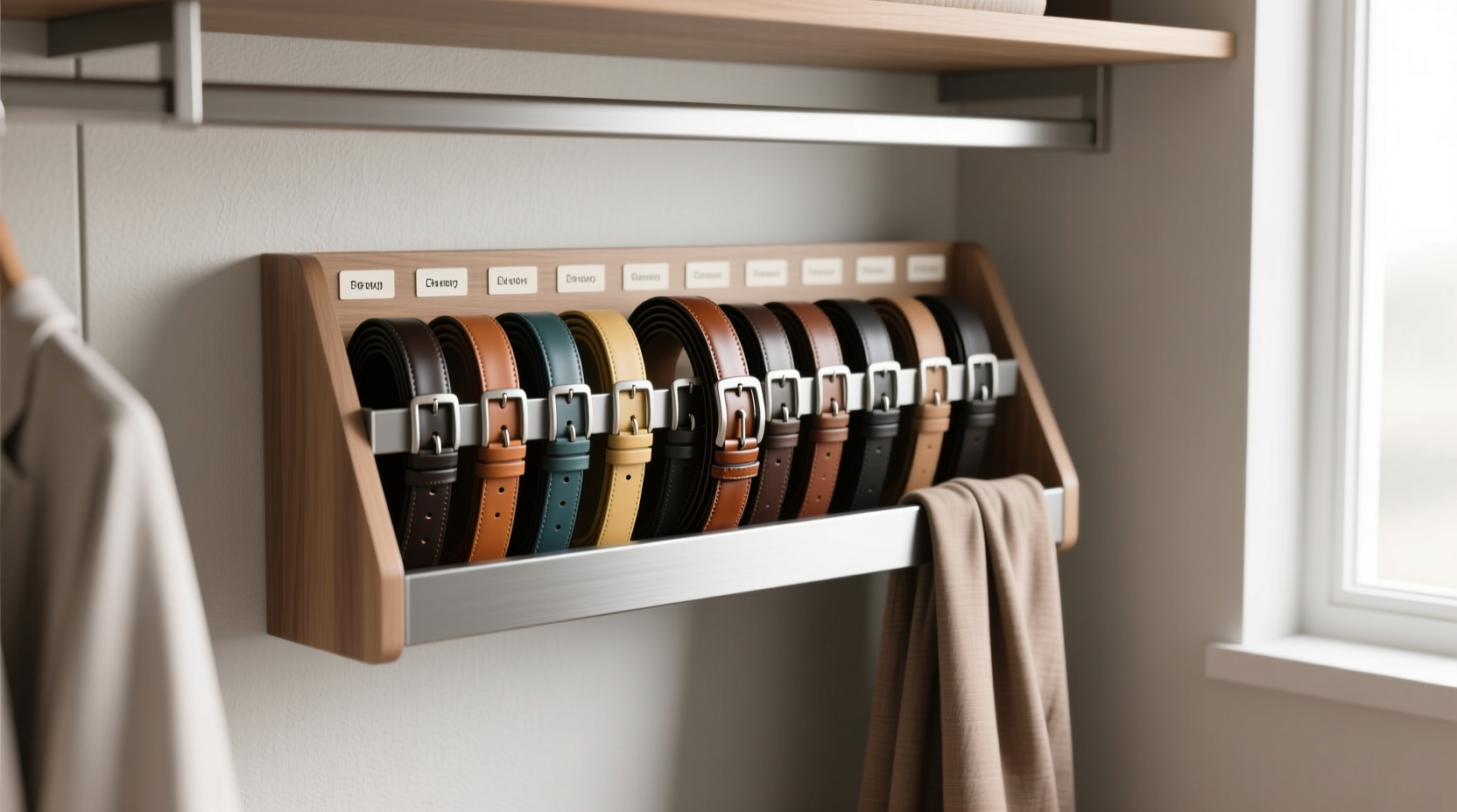 belt organizer wall mount vs drawer dividers