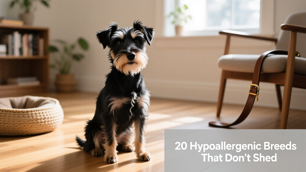 A small, expressive Affenpinscher with a wiry black coat and prominent eyebrows, sitting alertly on a wooden floor