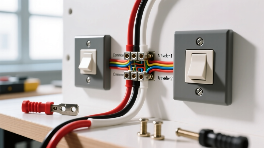 2 Way Switch Wiring Diagram with 3 Wires: Complete Terminal Trace & Setup