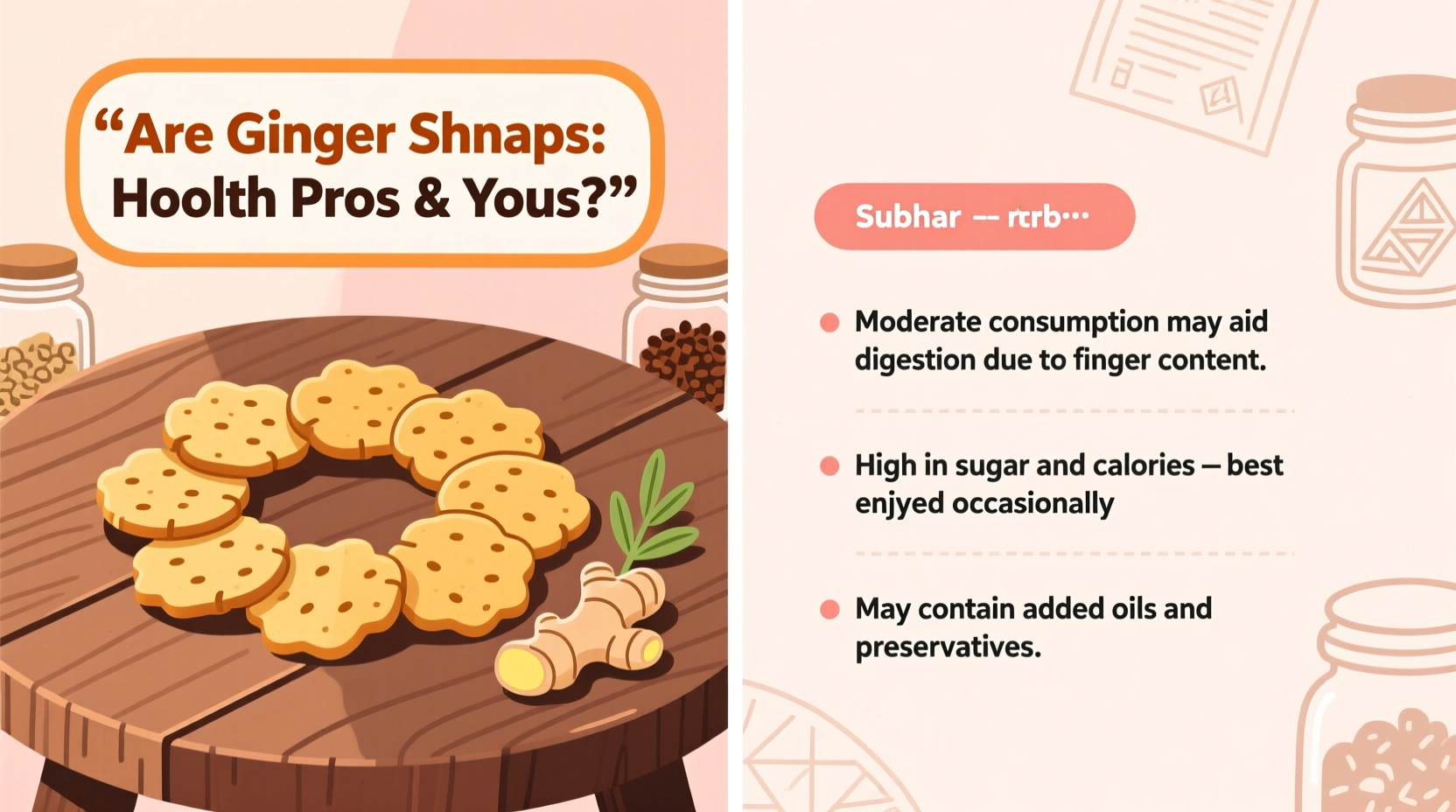 ginger snaps nutrition  health benefits vs sugar reality