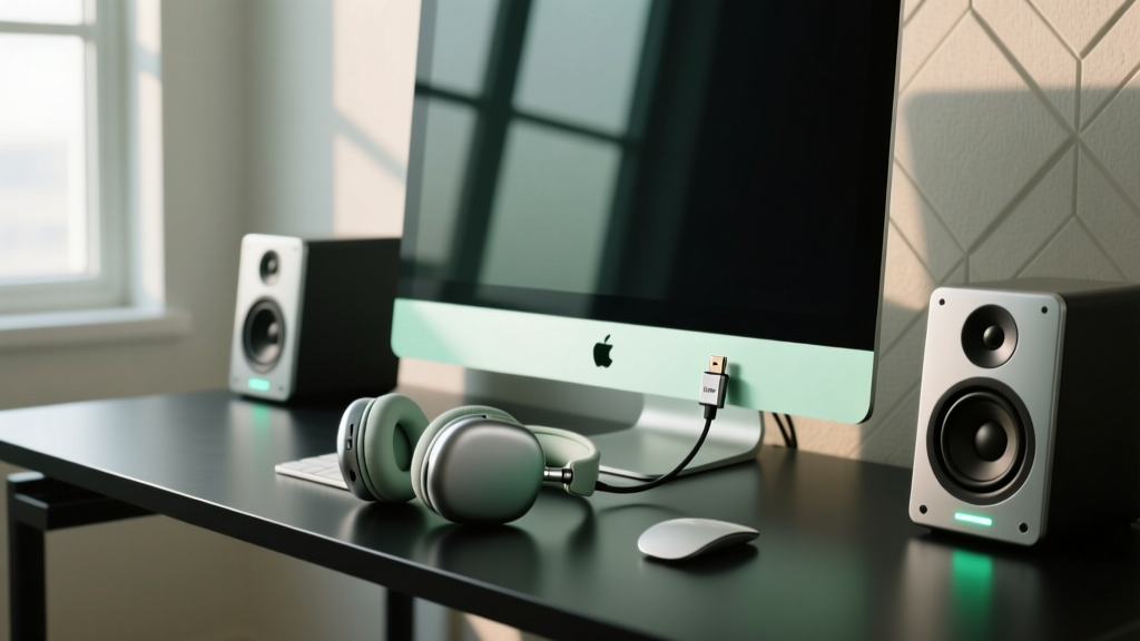 Wireless Headphones with External Speakers Setup