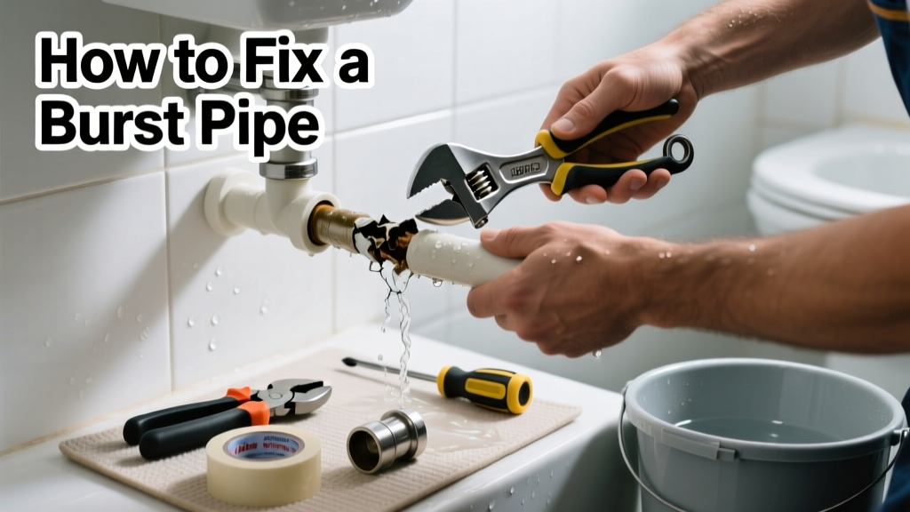 How to Fix a Burst Pipe in the Bathroom