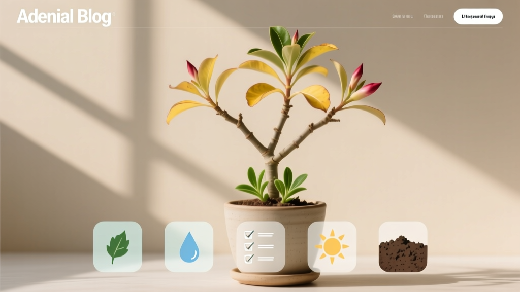 Adenium Indoor Plant Yellow Leaves: Causes & Fixes