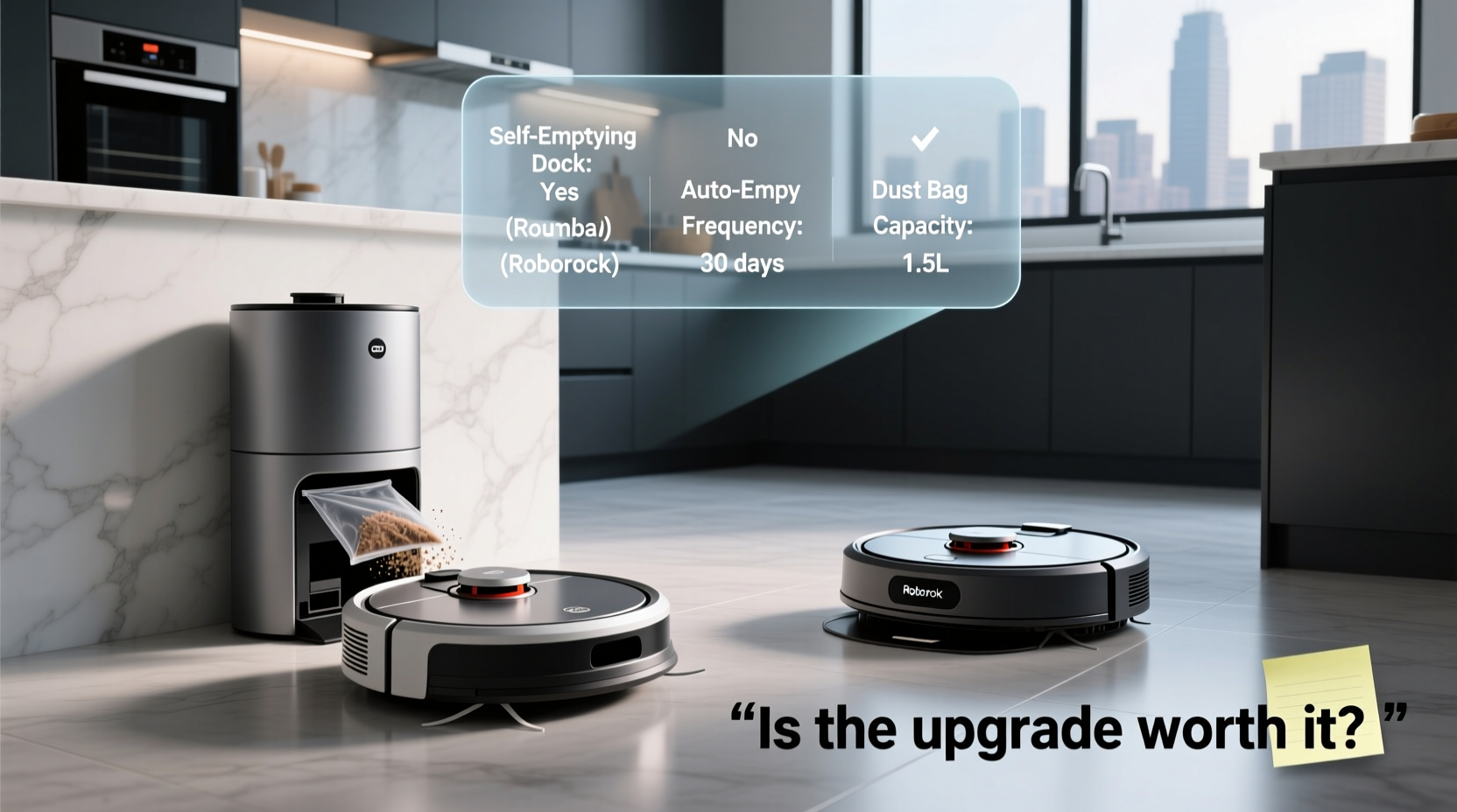 robot vacuums roomba vs roborock is the self emptying dock worth the splurge