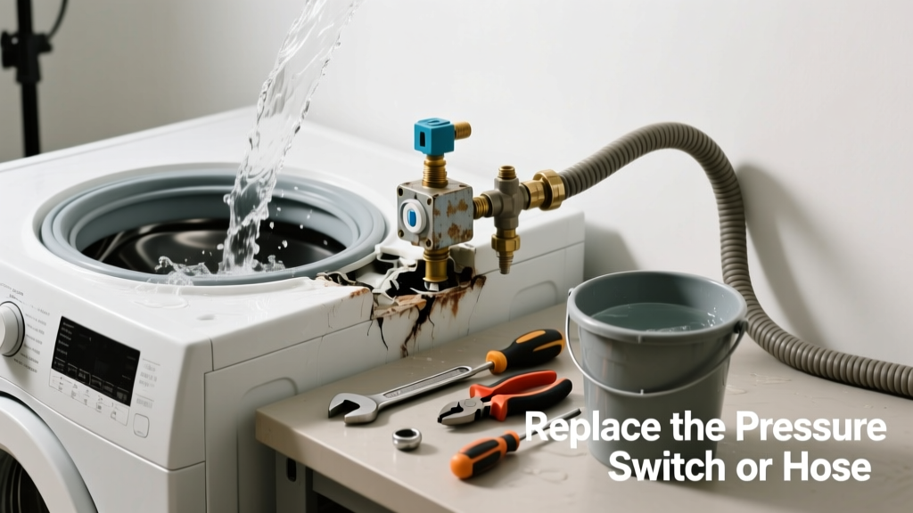 Washer Overflowing? Replace the Pressure Switch or Hose