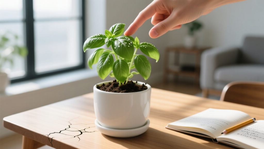 Indoor Basil Watering: Soil, Light & Thumb Test (2026)